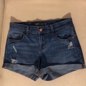 Boyfriend denim shorts